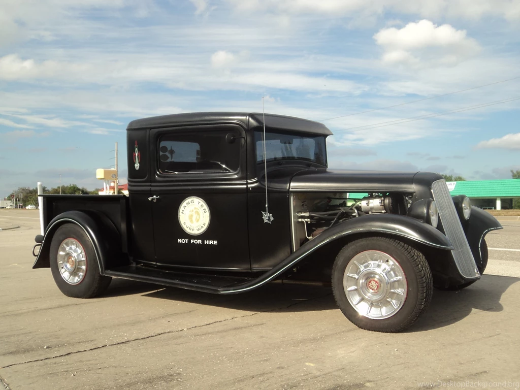 1932 Ford Pickup Hotrod Hot Rod Custom Old School Blach Primer USA ...