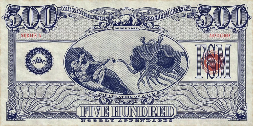 Flying Spaghetti Monster Currency By Vectorgeek On DeviantArt
