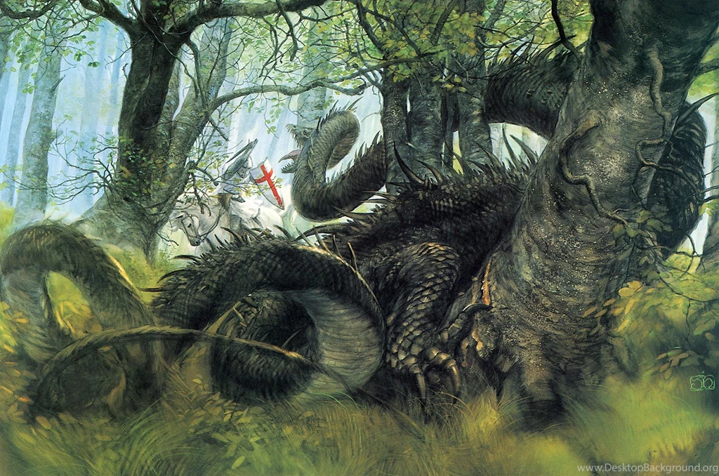 Dragons, Paladin, Camouflage :: Wallpapers