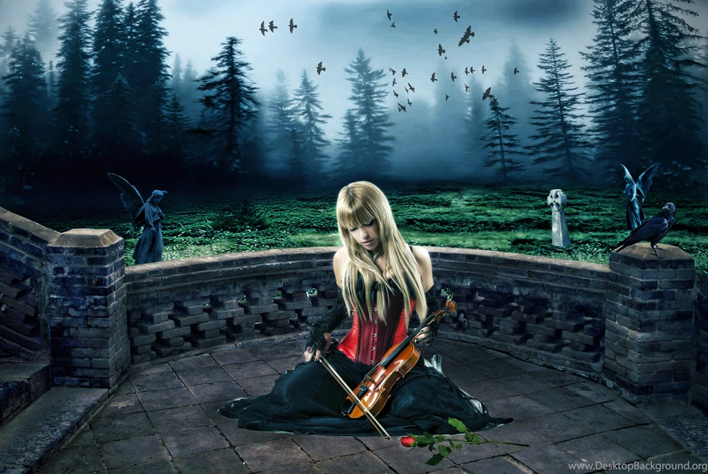 Wallpapers Gothic Girl 02 By Spaceibiza1313 On DeviantArt