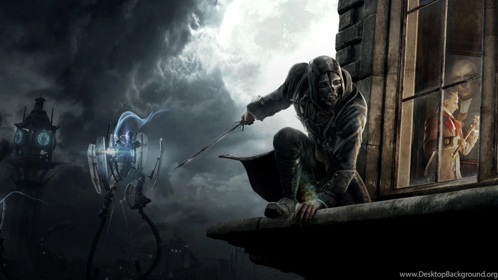 Wallpaper: Dishonored, Video Games, Killing, Armor, Sword, Grey ...