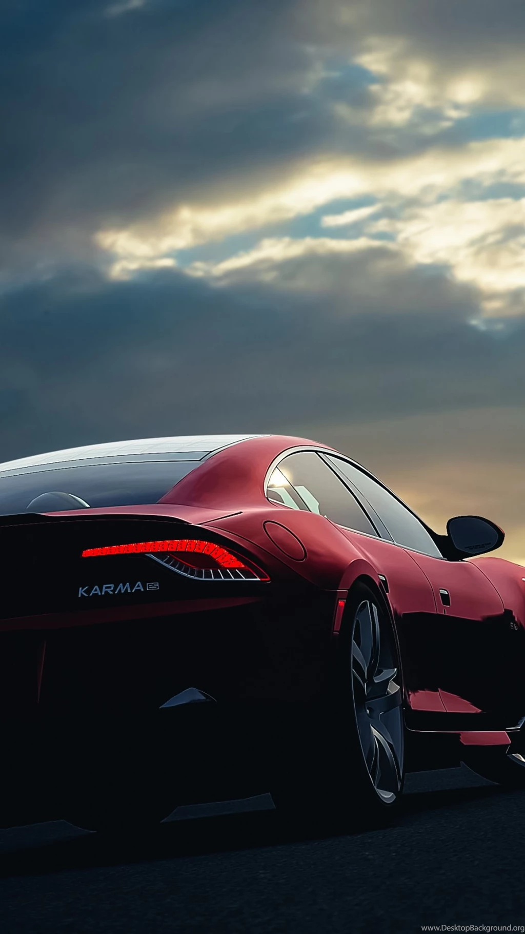 Fisker Karma Car Sunset Night Sky iPhone 6 Wallpapers Download ...