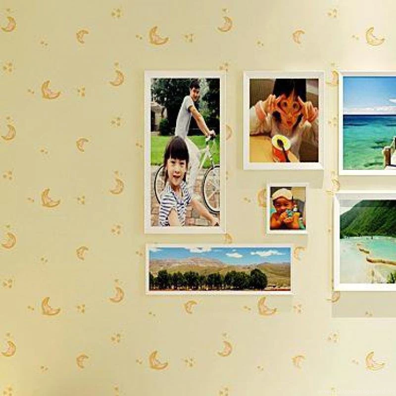 Hot Selling Cartoon Stars And Moon Embossed New Nonwoven Wallpapers ...