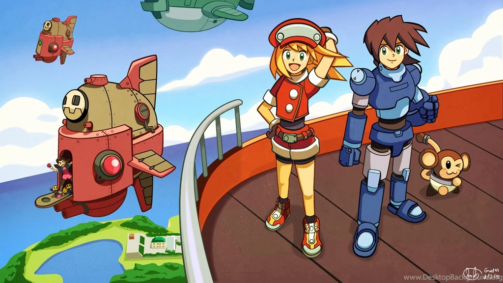 Mega Man Legends : Flying Over The Kattelox Island By Grunt45 On ...