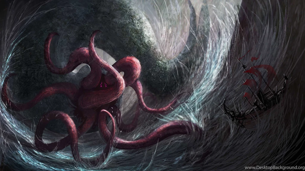 Kraken, Ship, Fantasy, 3840x2160 HD Wallpapers And FREE Stock Photo