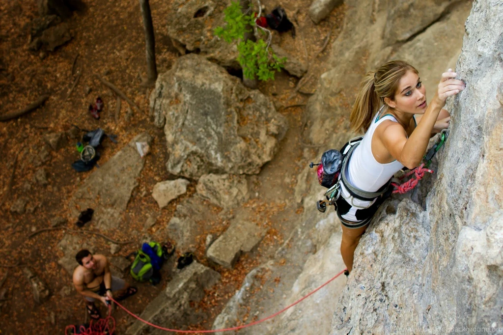 Jestingstock.com Female Rock Climbers Wallpapers