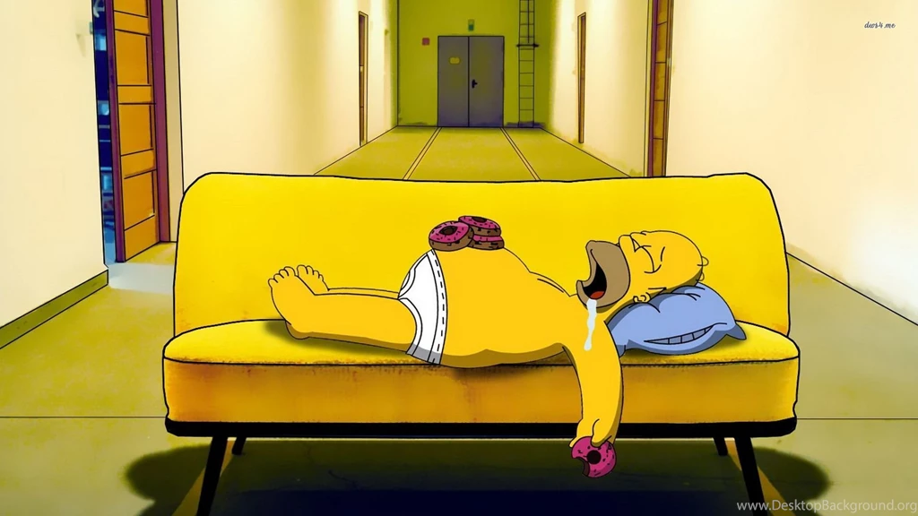 Passed Out Homer Simpson Wallpapers Cartoon Wallpapers