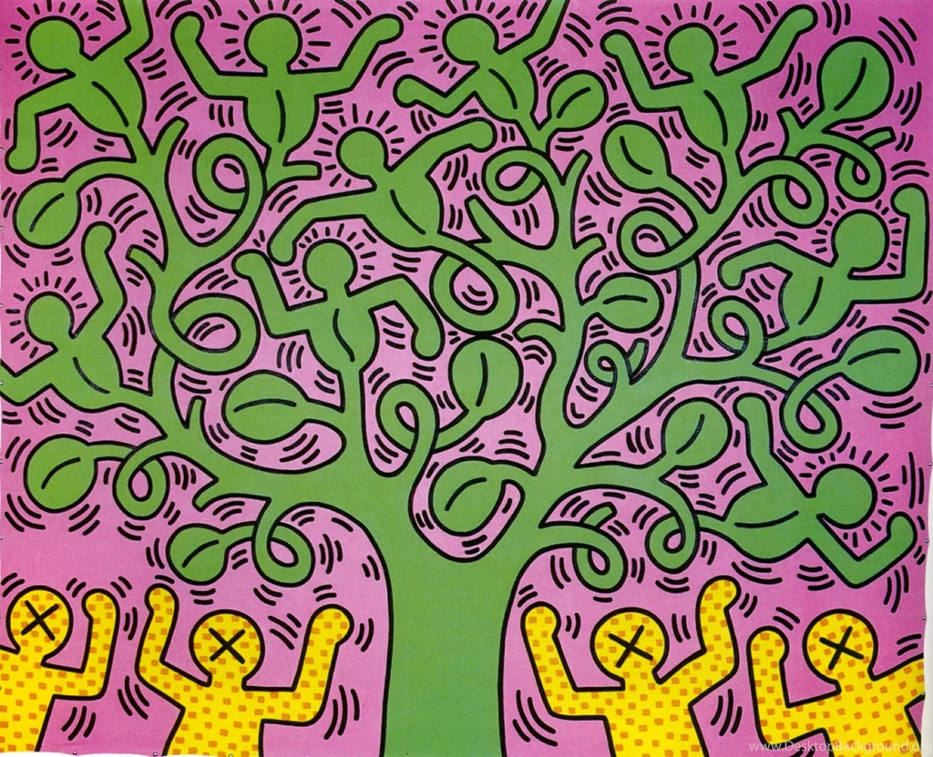 Coloriages Adultes Keith Haring On Pinterest