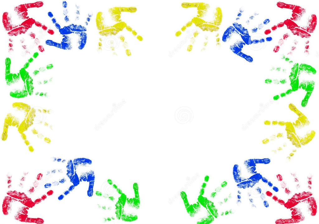 Kids Hands Frame PPT Backgrounds Template For Presentation   PPT ...