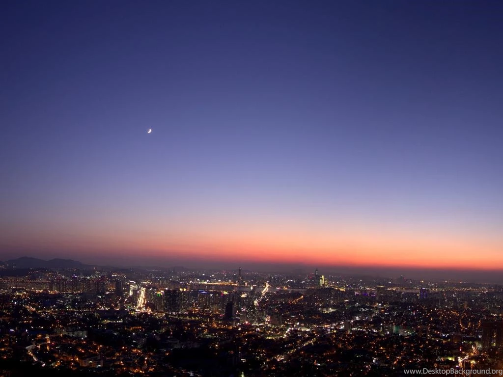 Asia Seoul South Korea Dusk Wallpapers