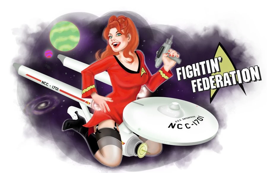 DeviantArt: More Like Fightin' Federation Nose Art By DarthTerry