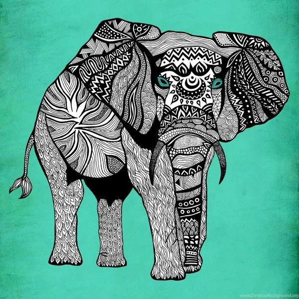 Wallpapers Tribal Print Black And White 600x600