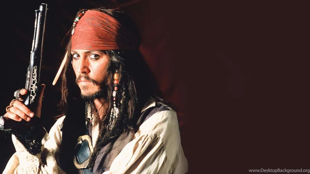 Johnny Depp As Captain Jack Sparrow In Pirates Of The Caribbean ...