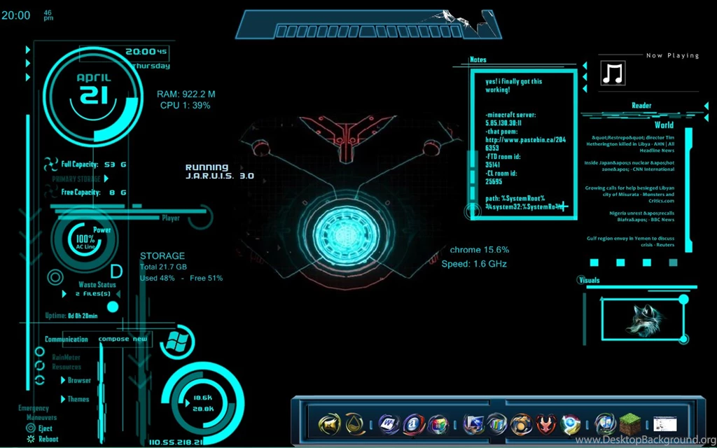 Illustration Of Dead Space Rainmeter Theme By Louiezzz On DeviantArt