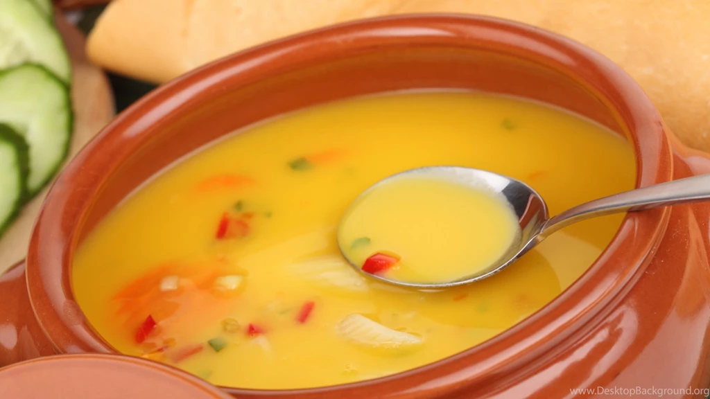 Download Wallpapers 1920x1080 Soup, Spoon, Dish Full HD 1080p HD ...