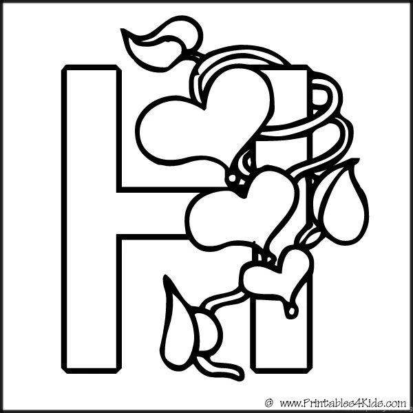 H Coloring Page: [Coloro ]