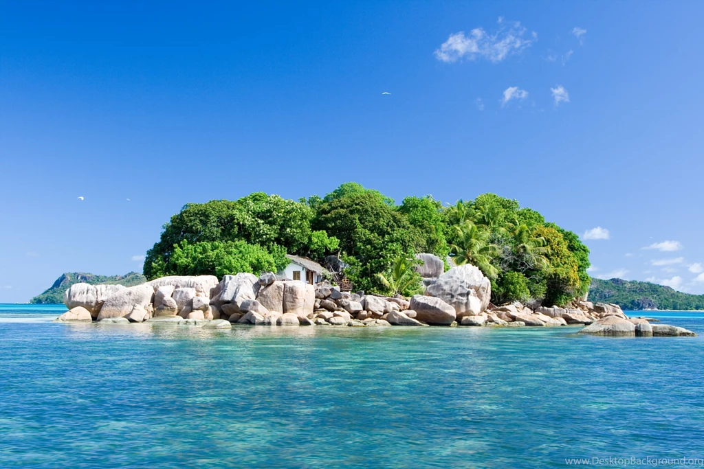 Ocean Island House Landscape Nature Seychelles Wallpapers ...