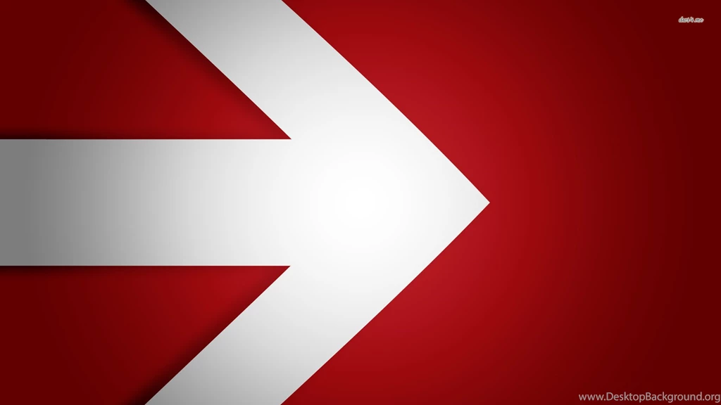 White Arrow On Red Surface Wallpapers Vector Wallpapers