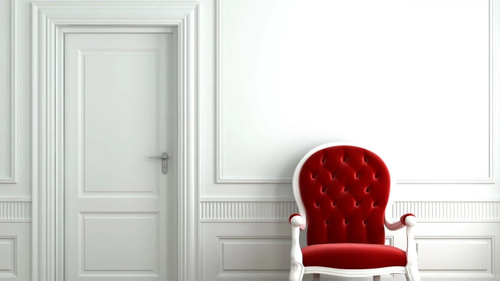 Hd Wallpapers Room Red Chair White Room Desktop Wallpapers