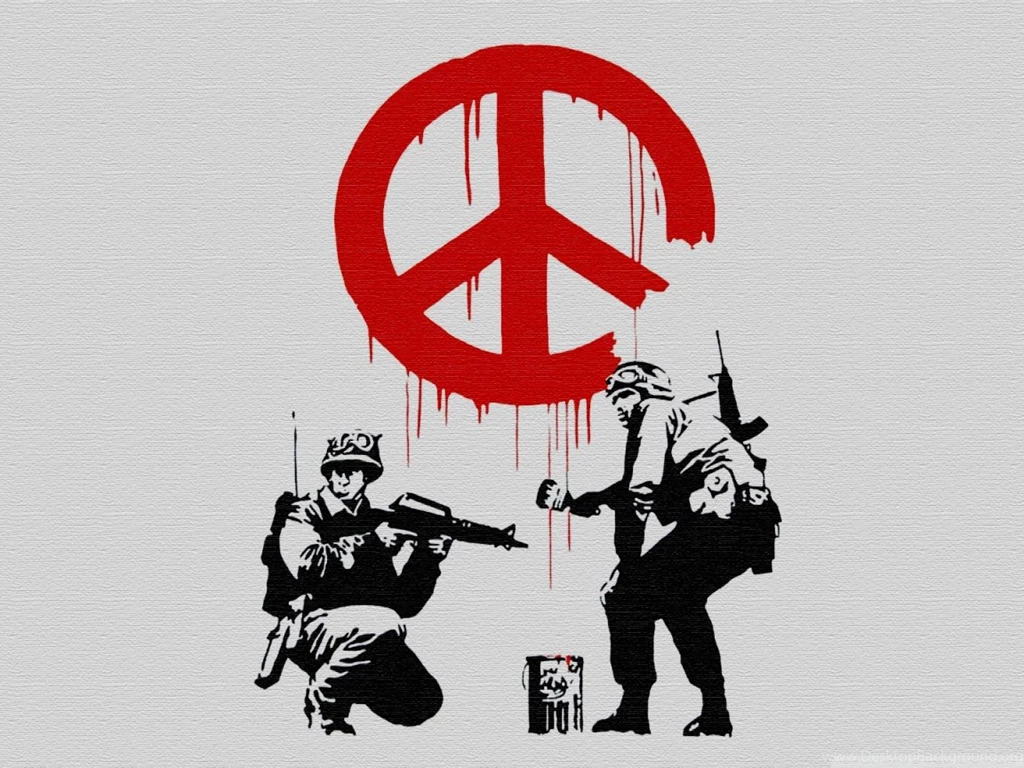 Banksy Peace HD Desktop Wallpapers : Widescreen : High Definition ...