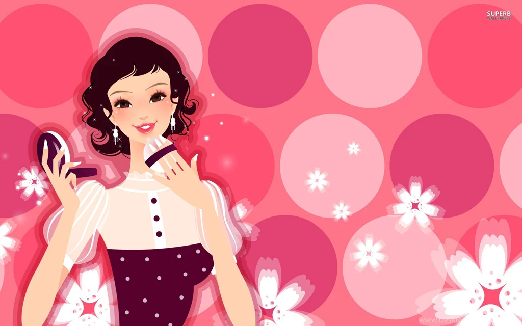 Woman Putting On Her Make up Wallpapers Digital Art Wallpapers ...