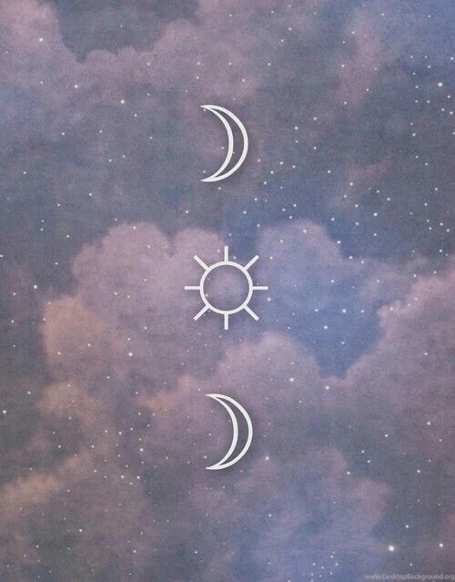 Cool Beautiful Sky Hipster Moon Space Galaxy Wallpapers Sun Clouds ...