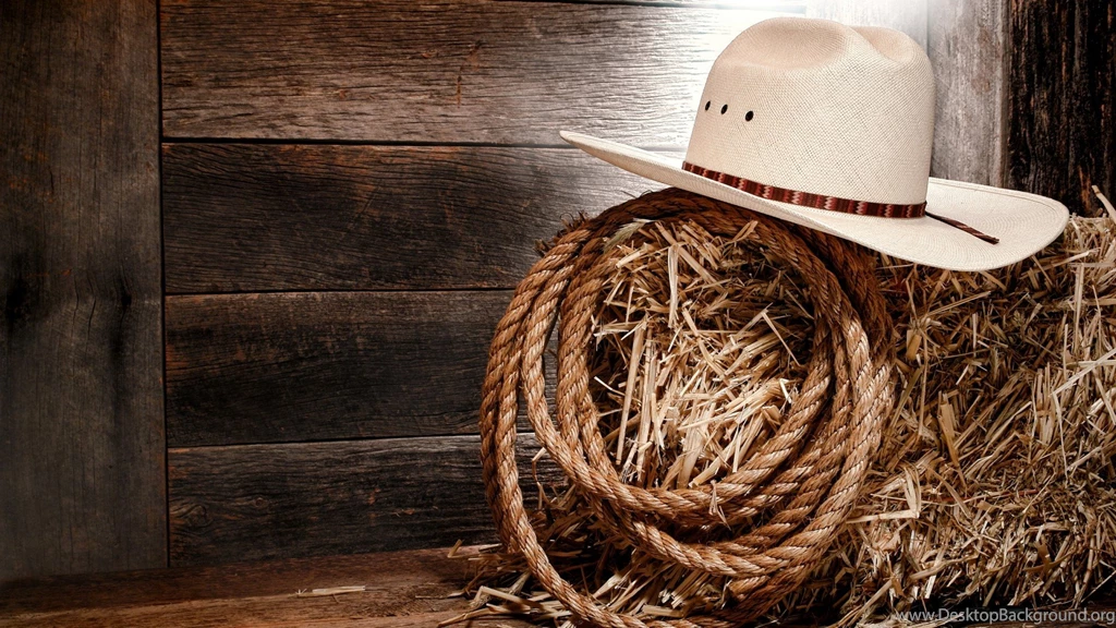 Wallpapers Hay, Rope, Hat, Cowboy Hat.