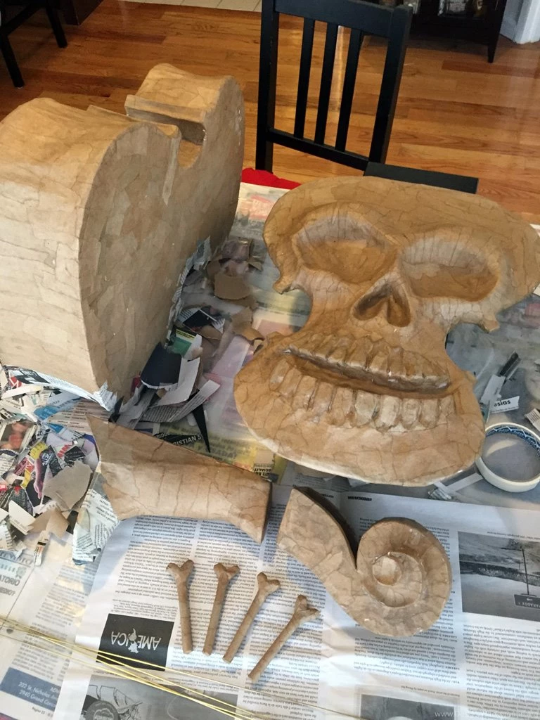 Paper Maché For Masks, Halloween Projects, Etc