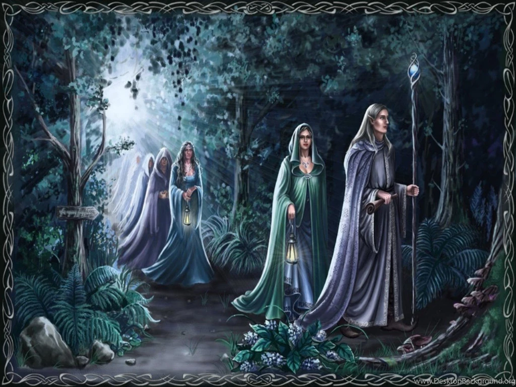 Elves In The Forest Wallpaper Backgrounds