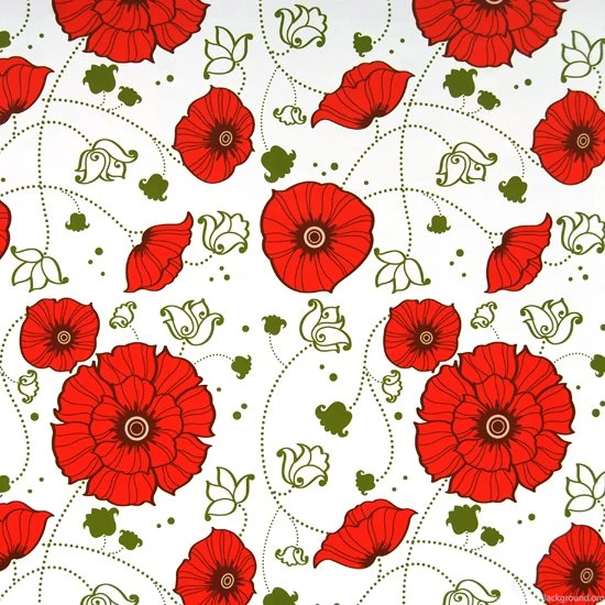 Miracle Red Flower Self Adhesive Wallpapers   Wallstickery.com