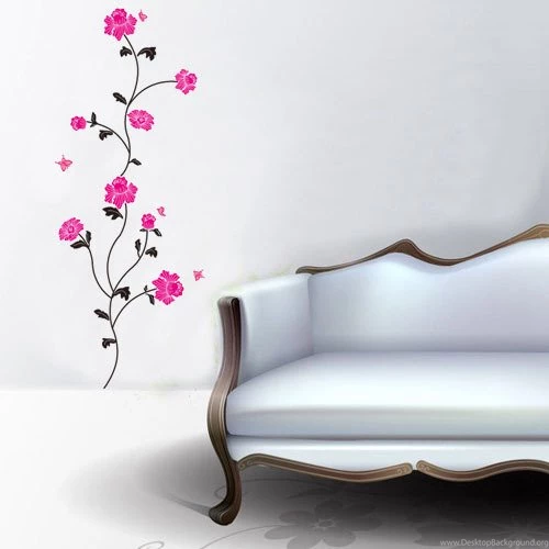 3D Flower Wallpapers Bedroom Home Decoration Removable Vinyl Wall ...