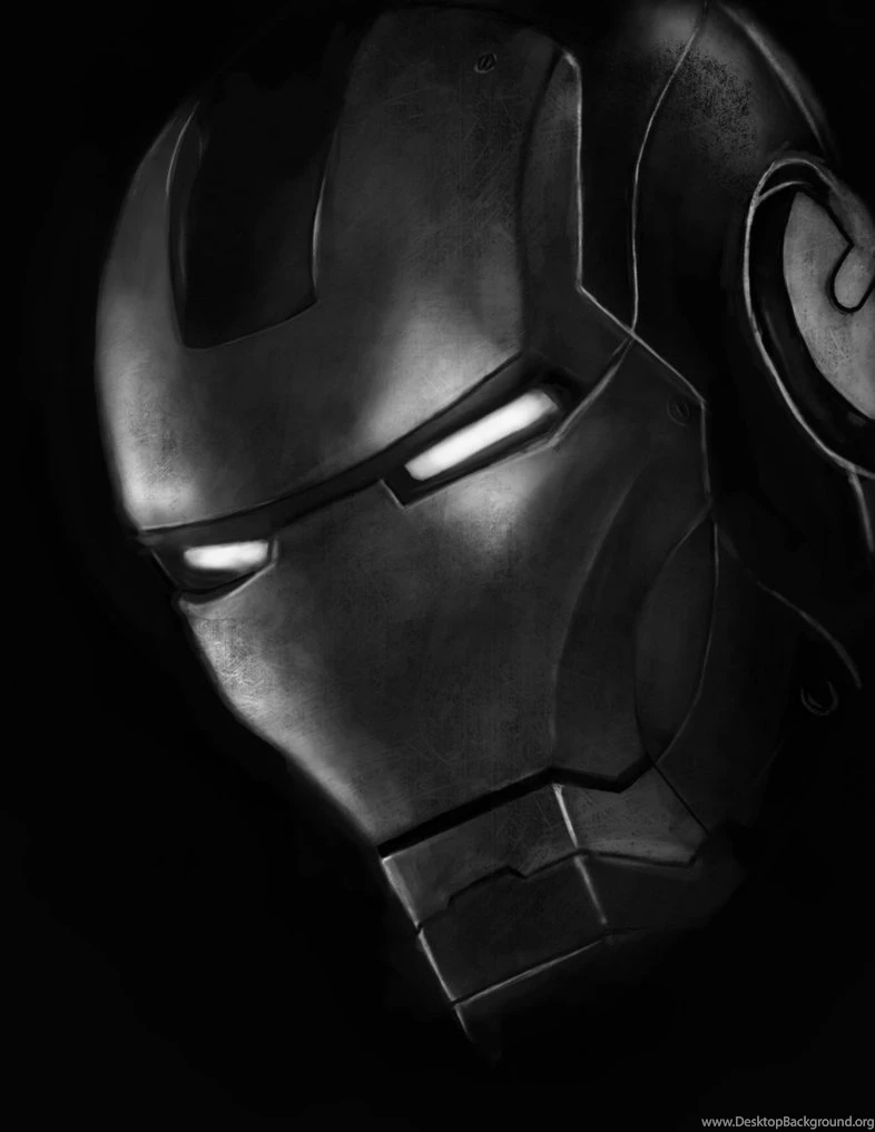 Black And White Iron Man By Sainz4 On DeviantArt