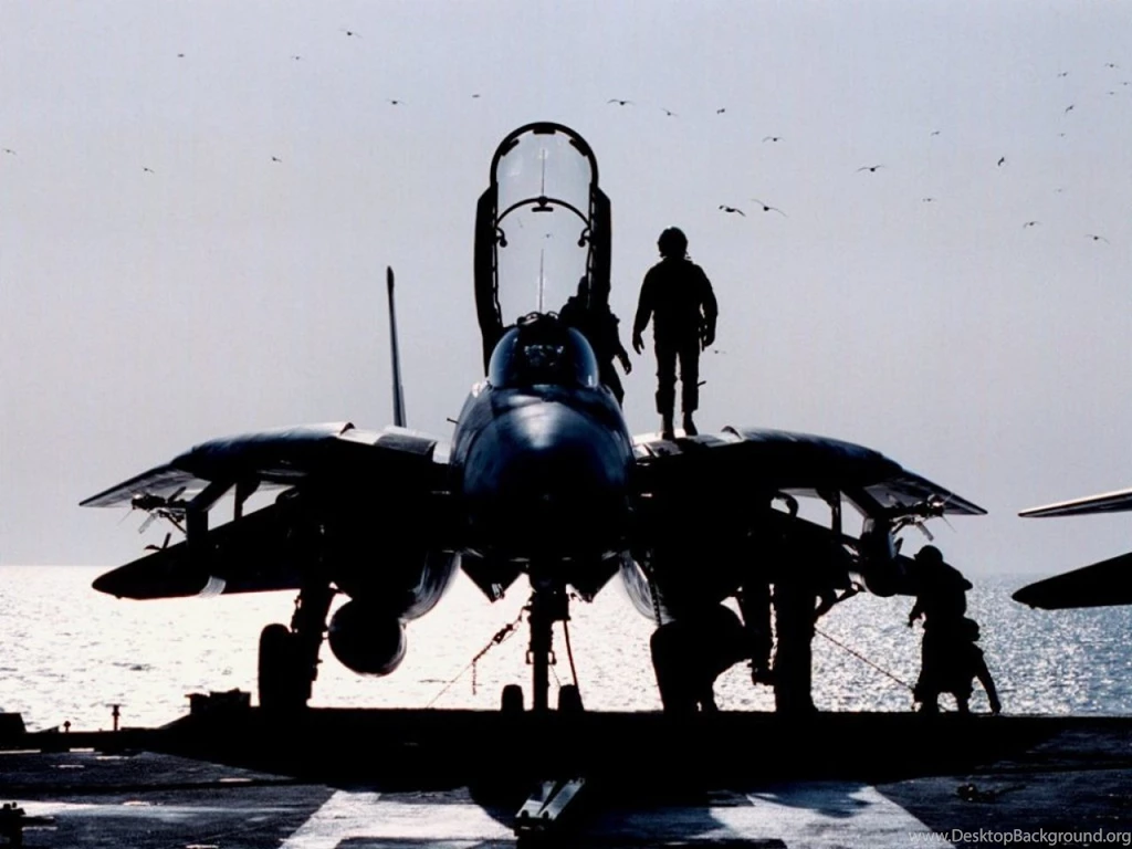 39 14 \"Tomcat\" Of US Naval Aviation On The Deck Of The ...