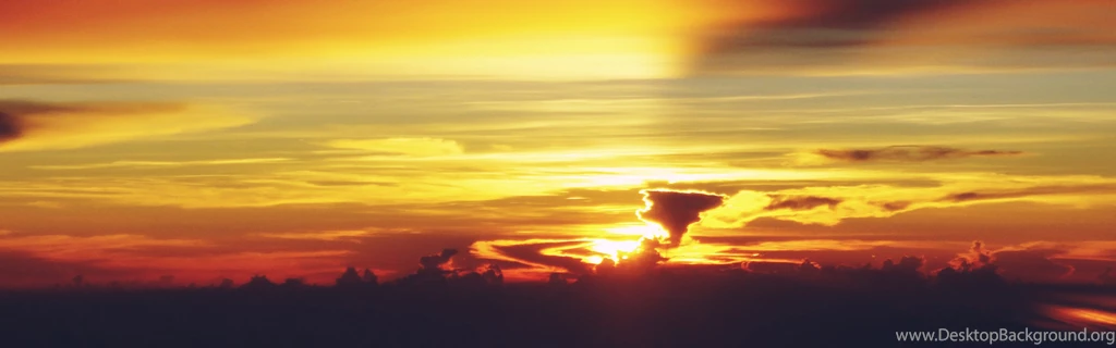 The Setting Sun iPhone Panoramic Wallpapers Download
