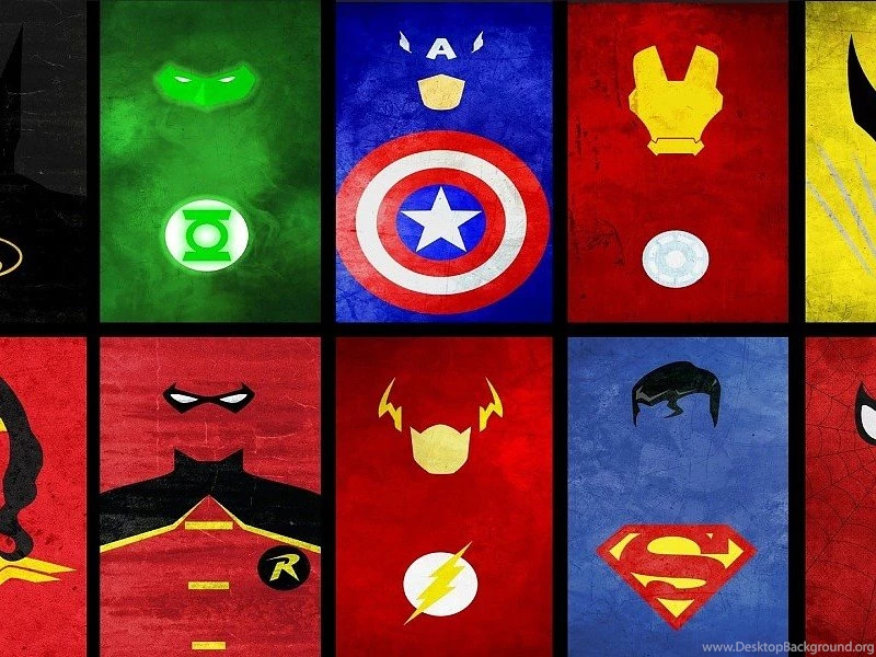 Superheroes Collage Wallpapers Free Desktop Backgrounds And Wallpapers
