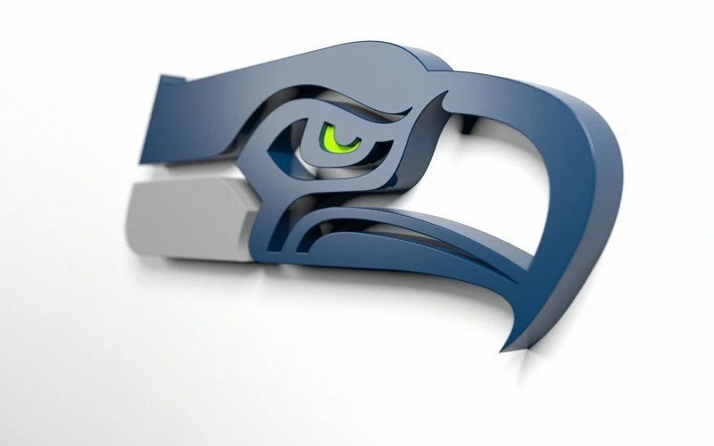 Seattle Seahawks 2015 3D Logo Wallpapers Free Desktop Backgrounds ...