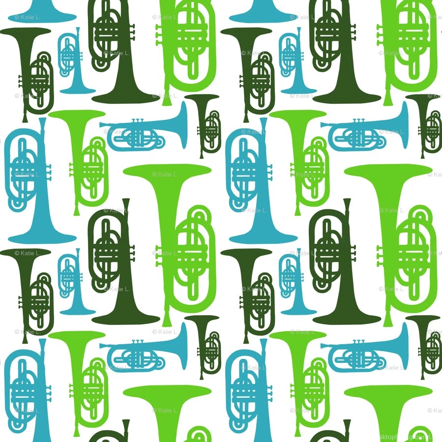 Marching Band Fabric, Wallpapers & Gift Wrap Spoonflower