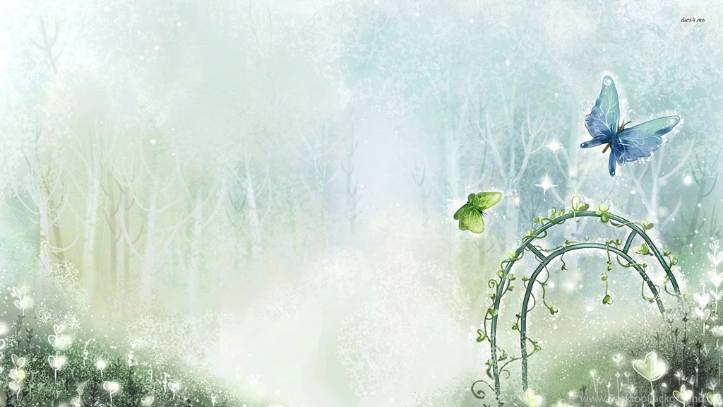 Butterflies In The Enchanted Forest Wallpapers Artistic ...