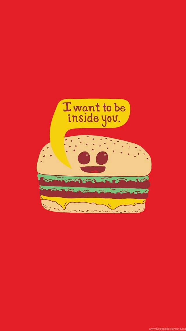 Kawaii Hamburger iPhone 5 Wallpapers (640x1136)
