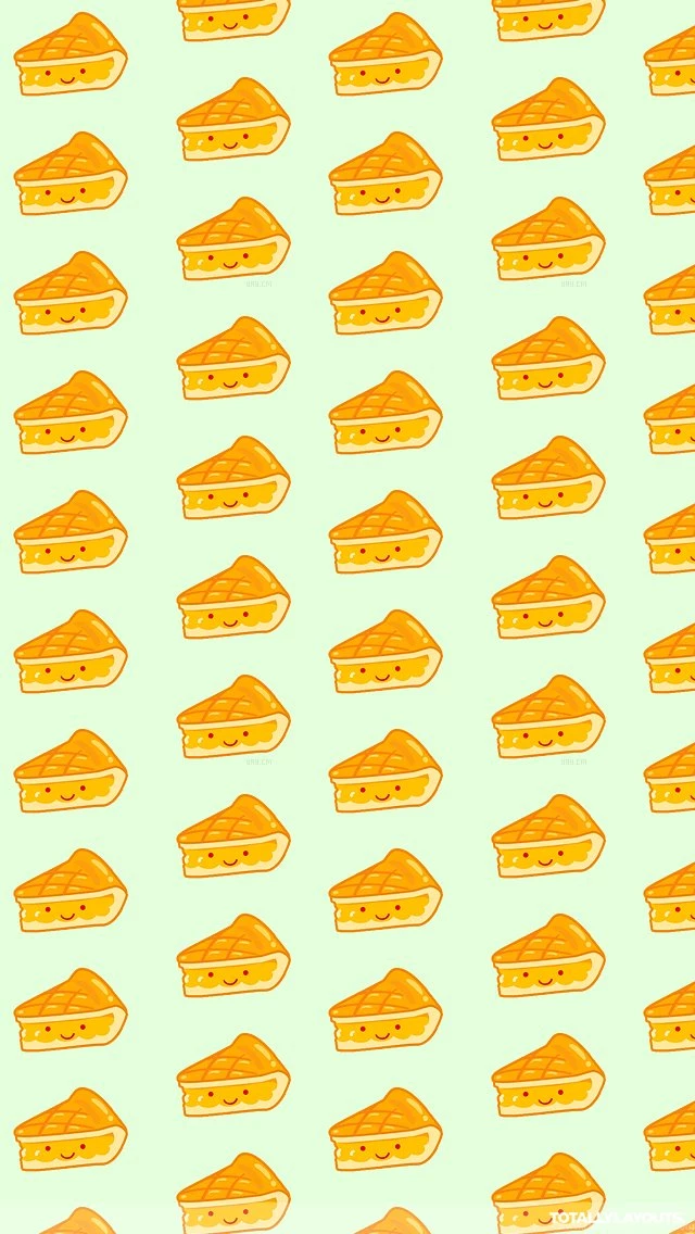 Tasty Kawaii Slice Of Pie iPhone Wallpapers Kawaii Wallpapers