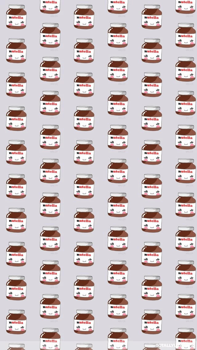 Cite Kawaii Nutella Jars iPhone Wallpapers Kawaii Wallpapers
