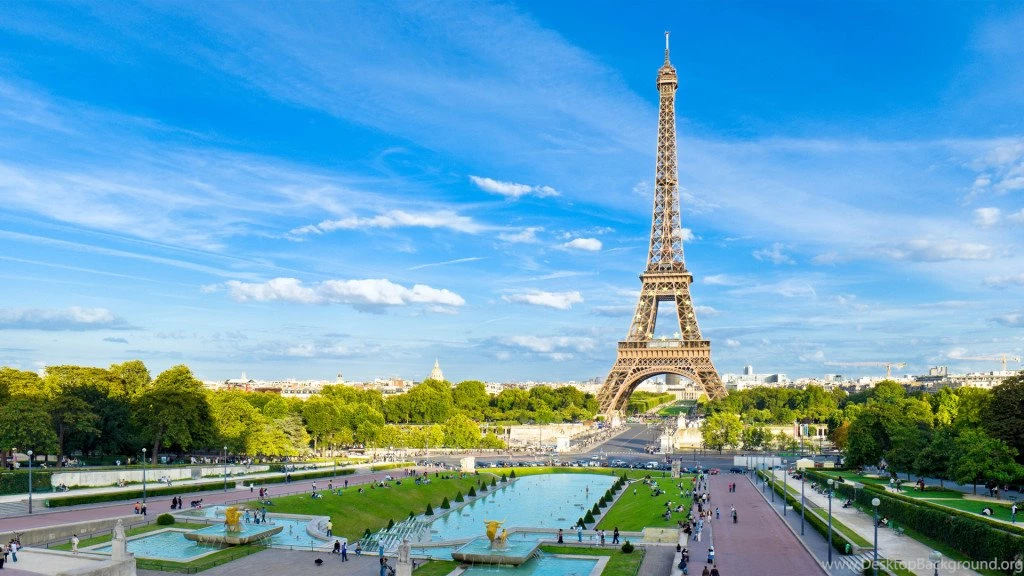 Beautiful Paris City Desktop Wallpaper 1024×576