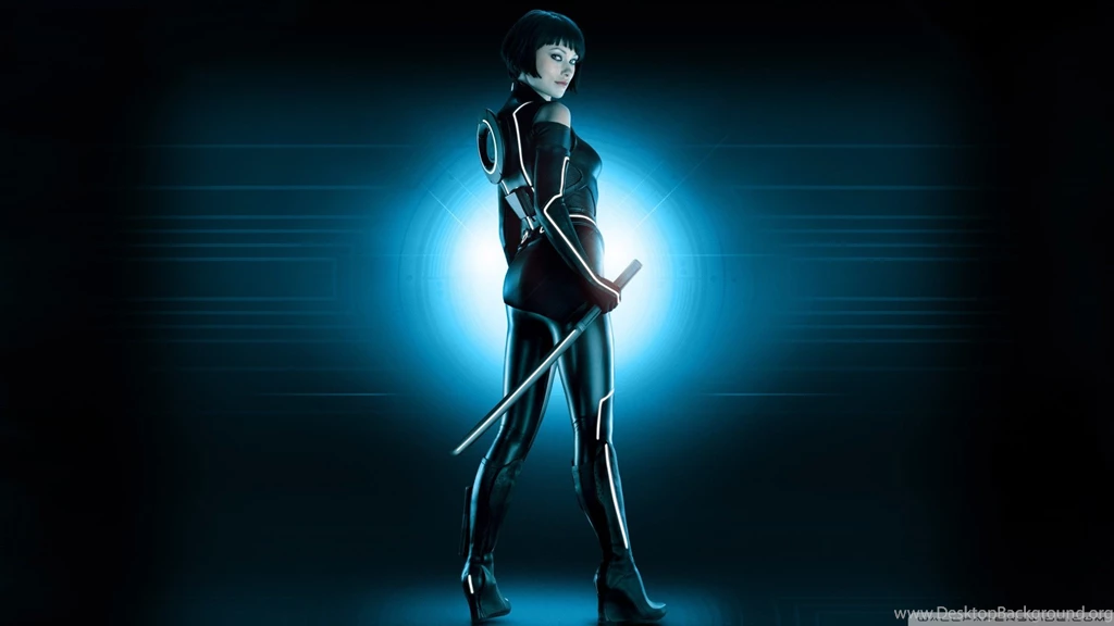 Olivia Wilde Tron Bike Wallpaper.