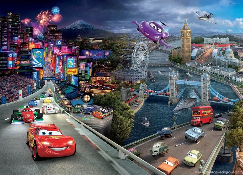 XXL Poster Wall Mural Wallpapers Disney Pixxar Cars 2 Cars Photo ...