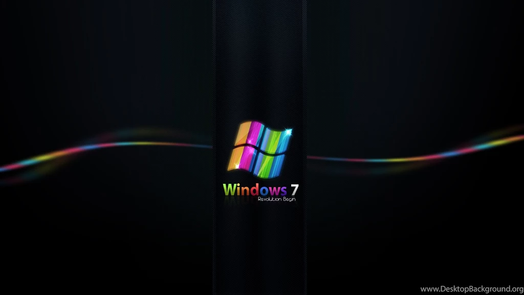 Best Sports Wallpapers: Rainbow Colored Windows 7