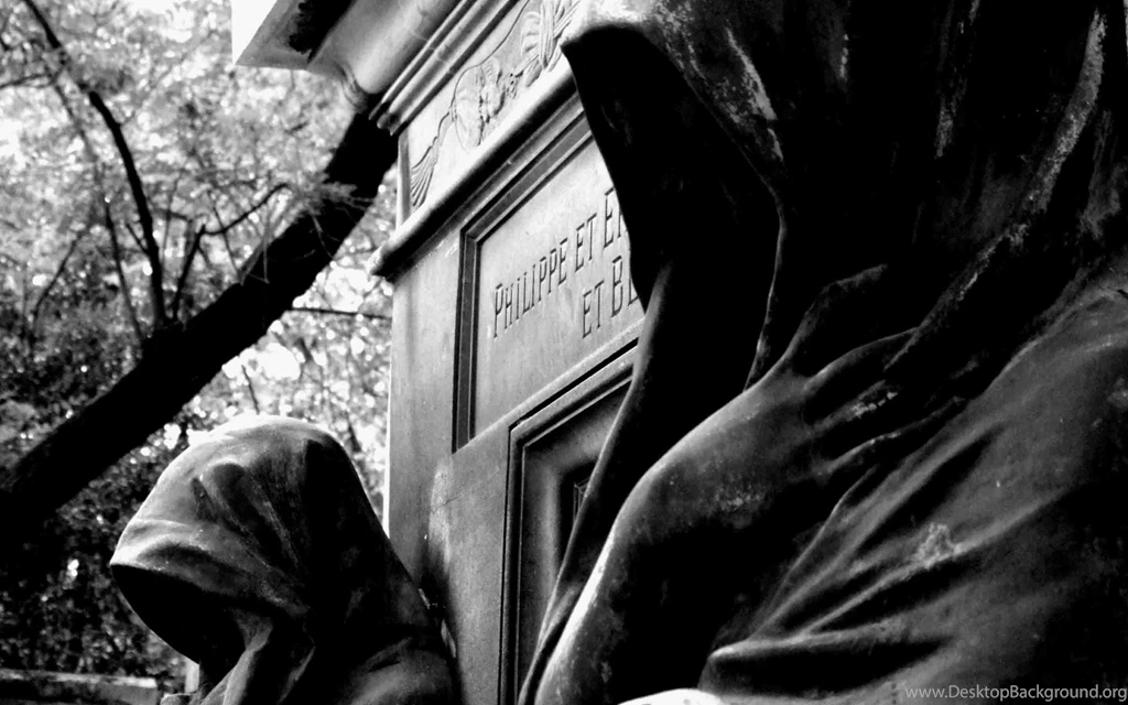 Dark Gothic Death Reaper Grave Cemetery Black Photography ...