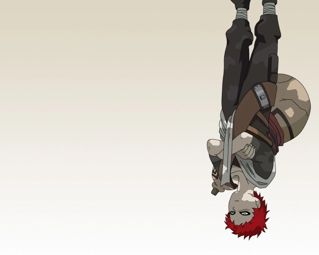 Gaara Naruto Shippuden Funny Minimalistic Upside Down Wallpapers ...