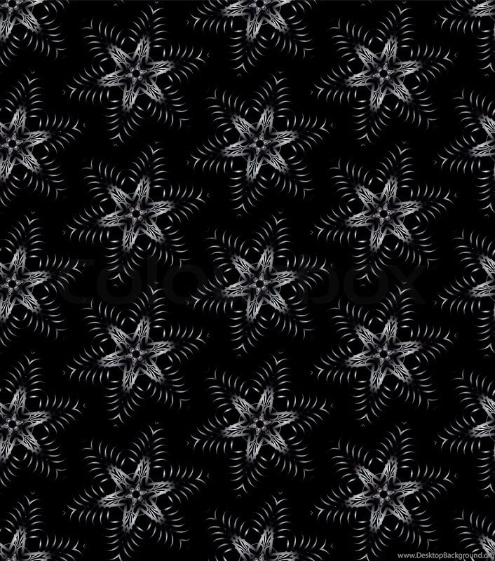 Gothic Style Black And White Seamless Illustrated Wallpapers ...