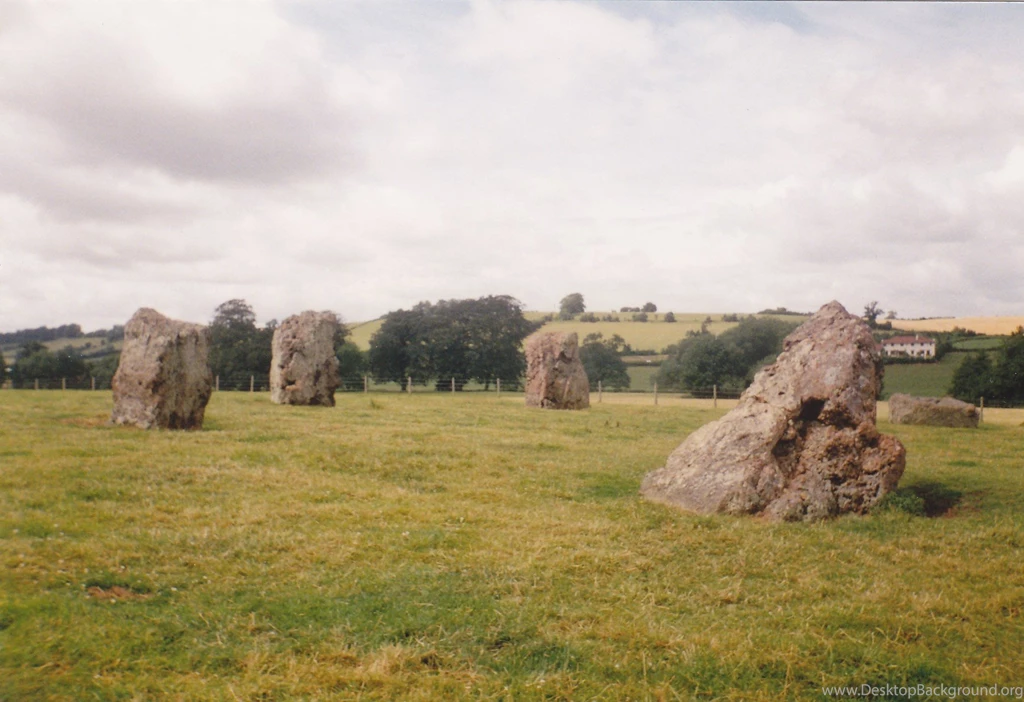 Ancient: Stone Circle Countryside Pagan Ancient Grass Field ...