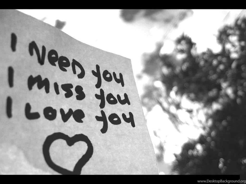 I Miss You Love Wallpapers In Writing Leter HD